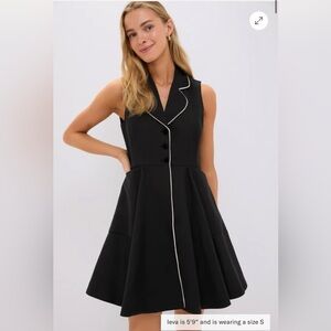 Tuckernuck black linen ruby dress